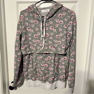 2/$30 Vintage Latched Mama floral nursing hoodie